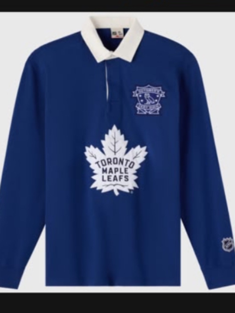 Toronto Maple Leafs OVO X NHL Striped Rugby Polo